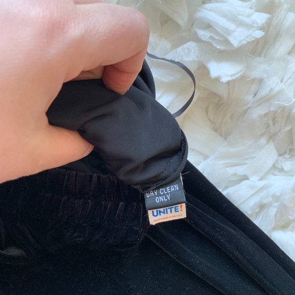 Linda Allard Ellen Tracy Velvet Pants Black Size 12 - Picture 4 of 7